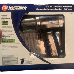 Campbell Hausfeld 1/2” Air Impact Wrench 450 ft-lb Torque Pneumatic Tool TL1402